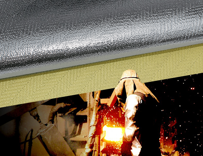 对位芳纶/铝箔复合面料